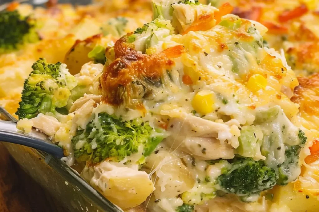 Potato Chicken Broccoli Casserole