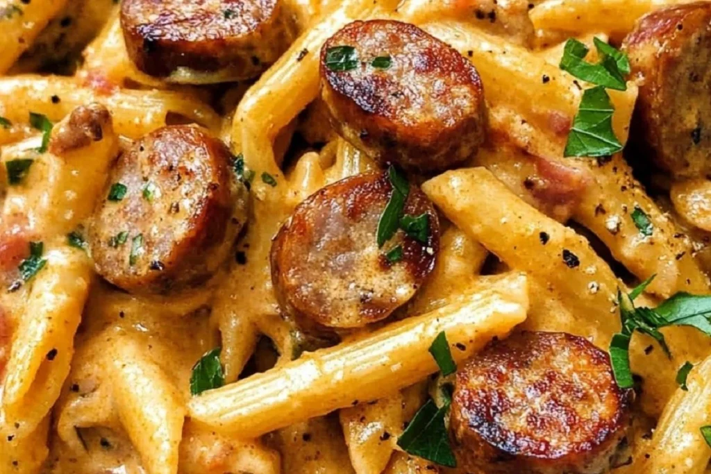 Creamy Cajun Sausage Pasta