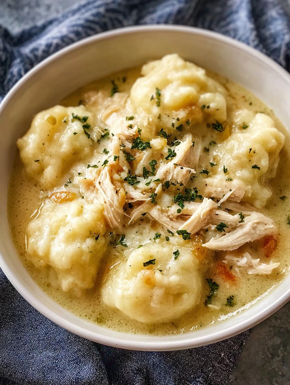 Delicious Crock Pot Chicken and Dumplings for Comfort Food Lovers - directions