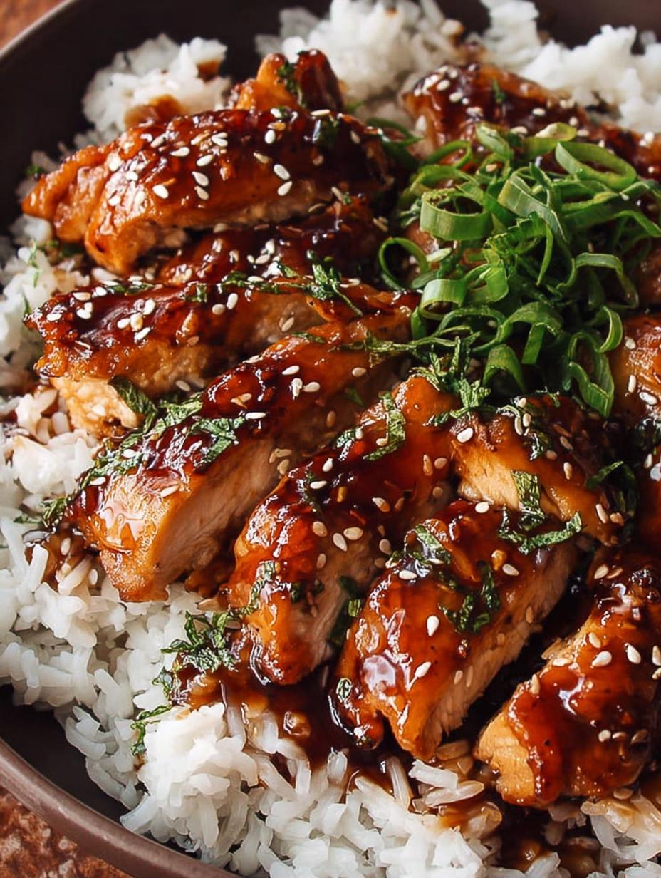 a serving of Easy Teriyaki Chicken