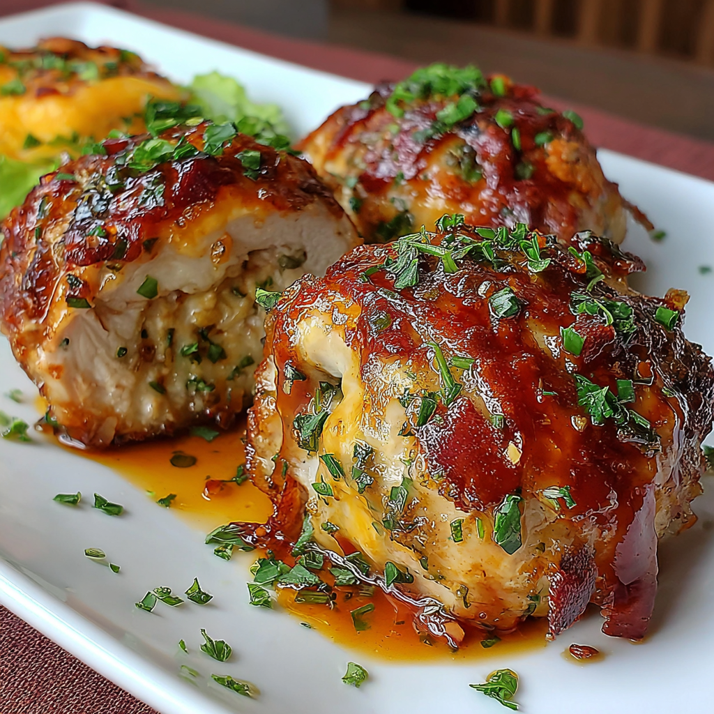 BBQ Chicken Bombs: Crispy Bacon, Cheesy Jalapeño Recipe