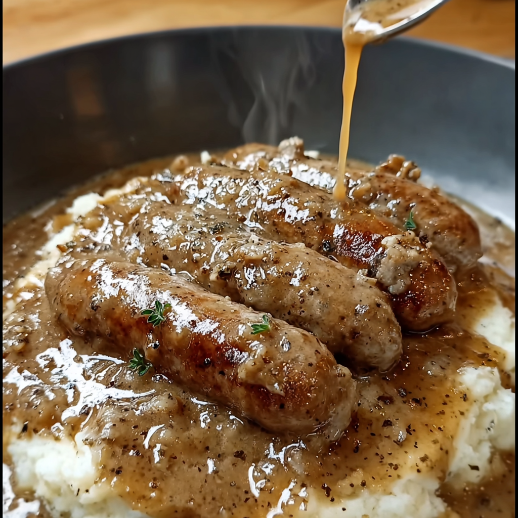 how to make Slow Cooker Sausage Gravy step by step