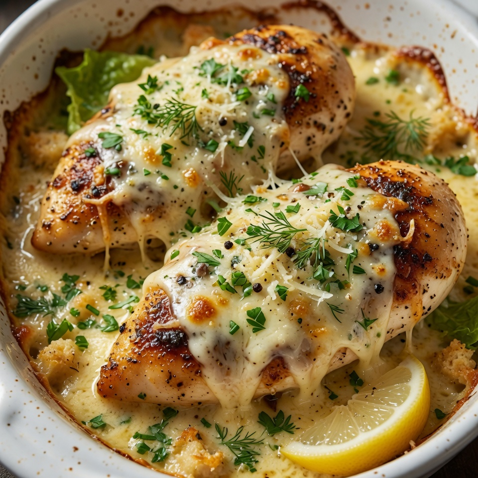 Creamy Parmesan Baked Caesar Chicken: The Ultimate Weeknight Fix
