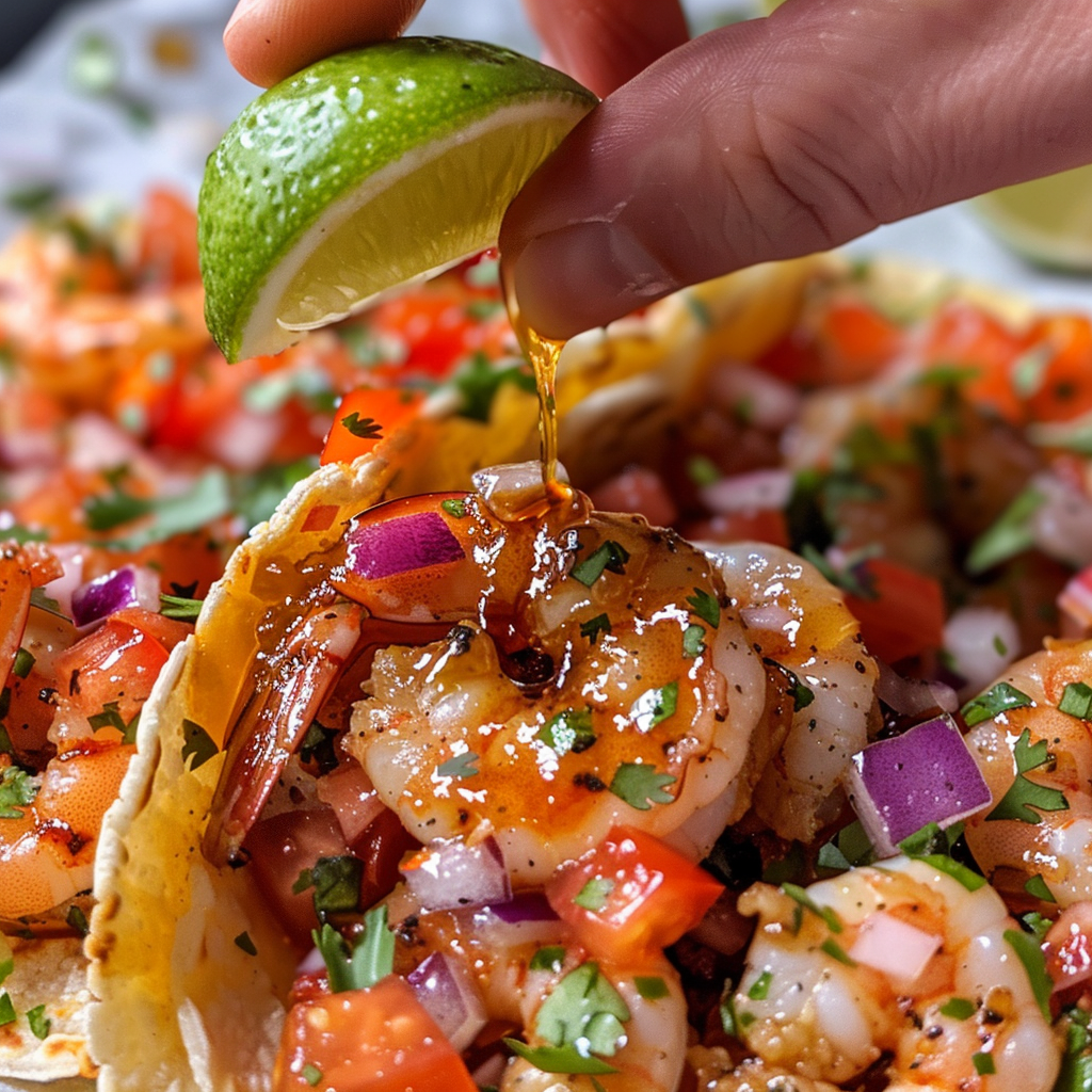 how to make Spicy Honey Lime Shrimp Tacos With Avocado Crema For A Quick Weeknight Seafood Dinner step by step