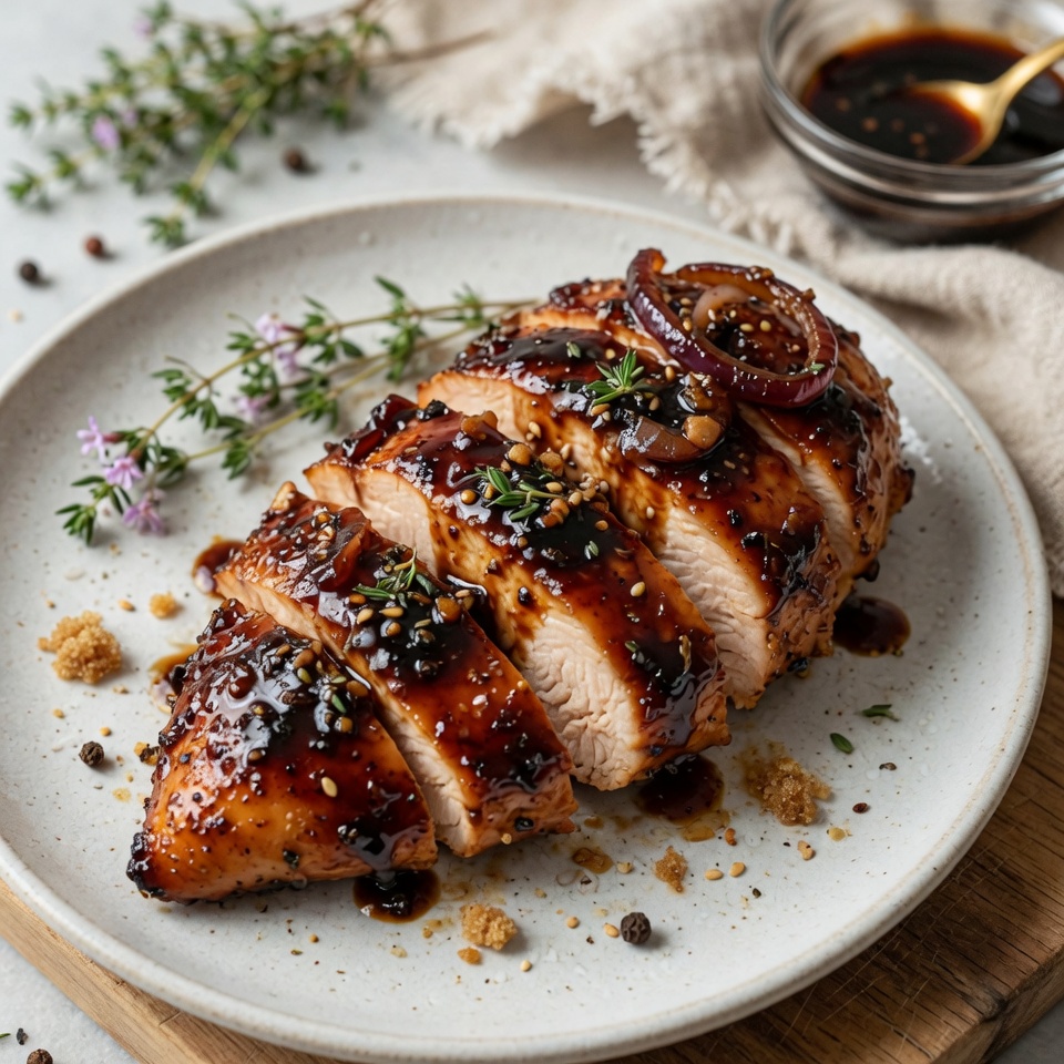 how to make Sticky Balsamic Glazed Chicken Breasts That Look Fancy But Are So Simple step by step