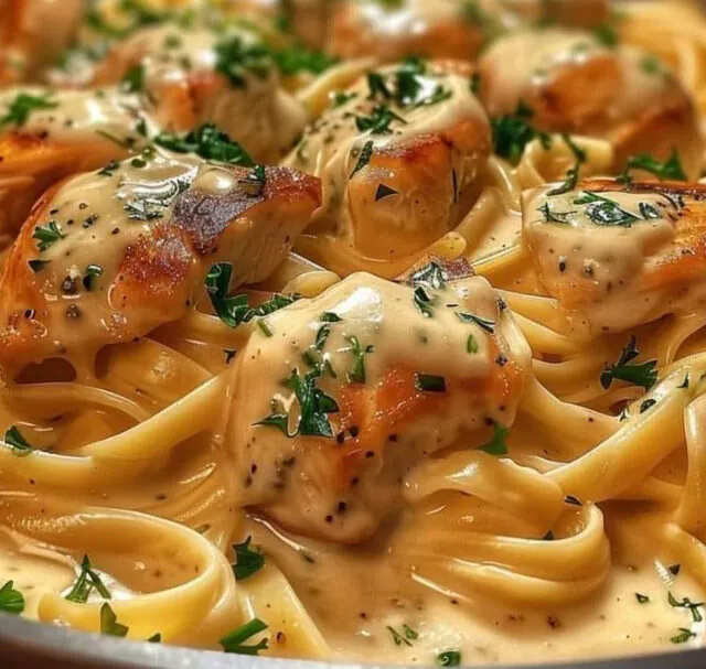 Creamy Chicken Alfredo Pasta