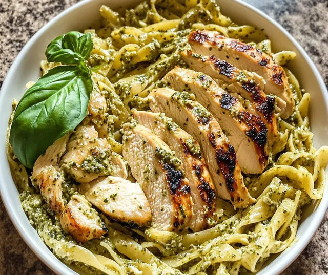 Easy Chicken Pesto Pasta