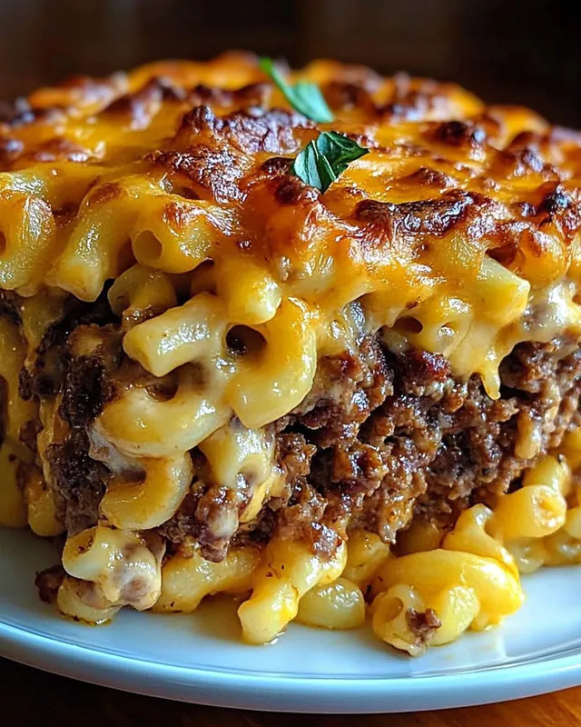 Mac and Cheese Meatloaf Casserole