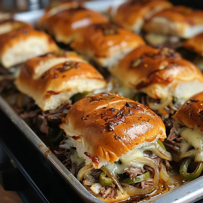 Philly Cheesesteak Sliders