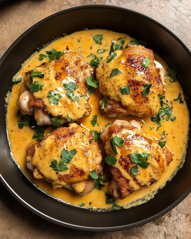 Skillet Bang Bang Chicken Thighs