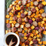 Honey Garlic Sausage Sweet Potatoes recipe