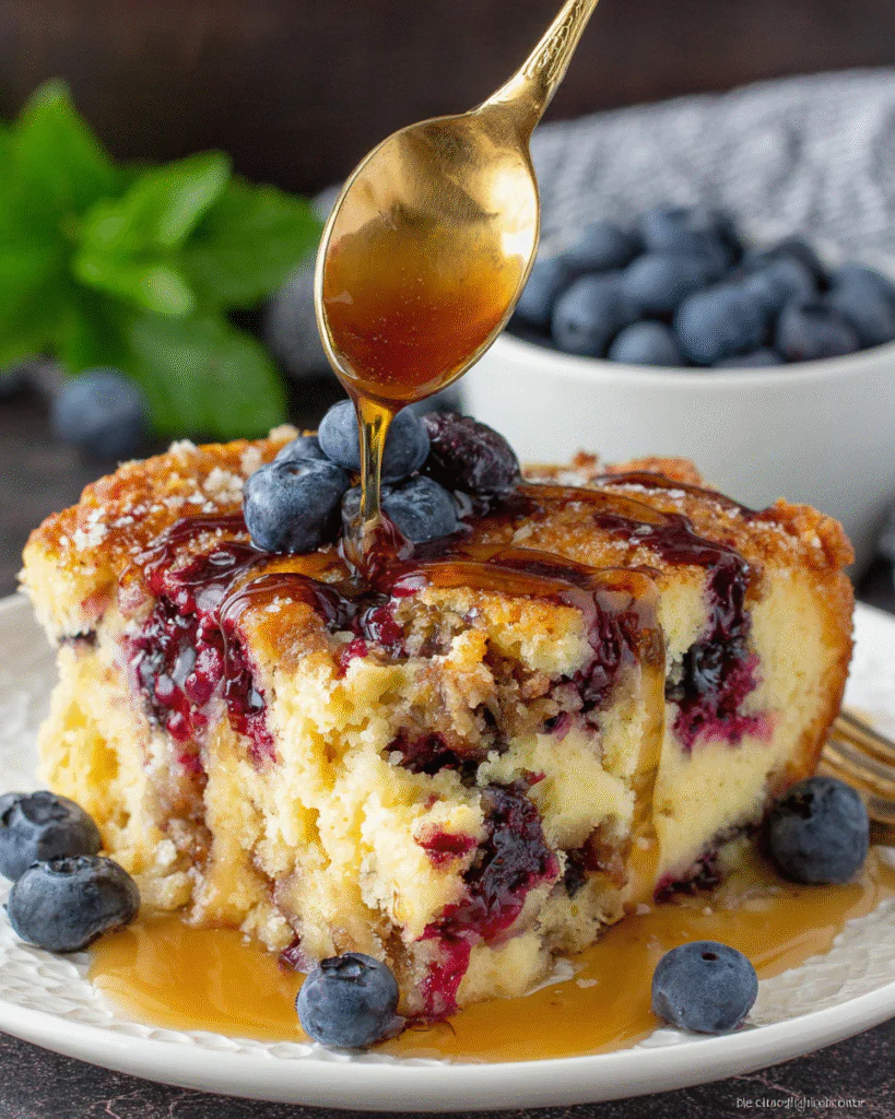 Blueberry Buttermilk Pancake Casserole recipe