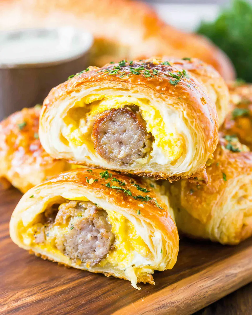 Sausage Egg Breakfast Rolls recipe