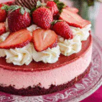 Strawberry Red Velvet Cheesecake Recipe recipe