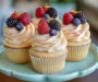Delightful Berries and Cream Cupcakes Recipe