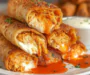 Irresistibly Crispy Buffalo Chicken Quesadilla Egg Rolls