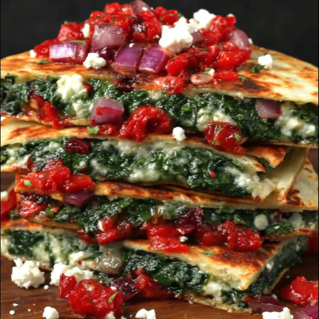 Delicious Mediterranean Spinach Feta Quesadillas Recipe - faq