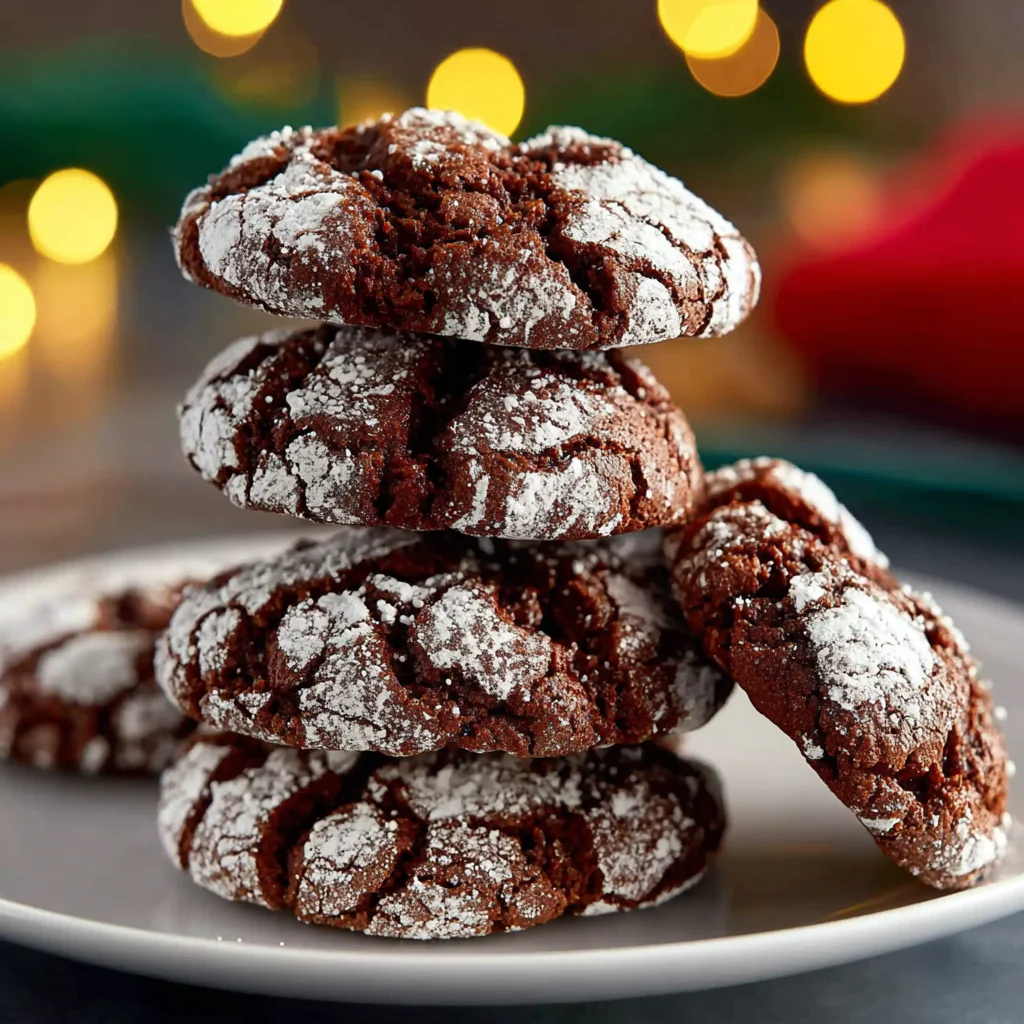 Easy Double Chocolate Crinkle Cookies Recipe You Can Master - ingredients