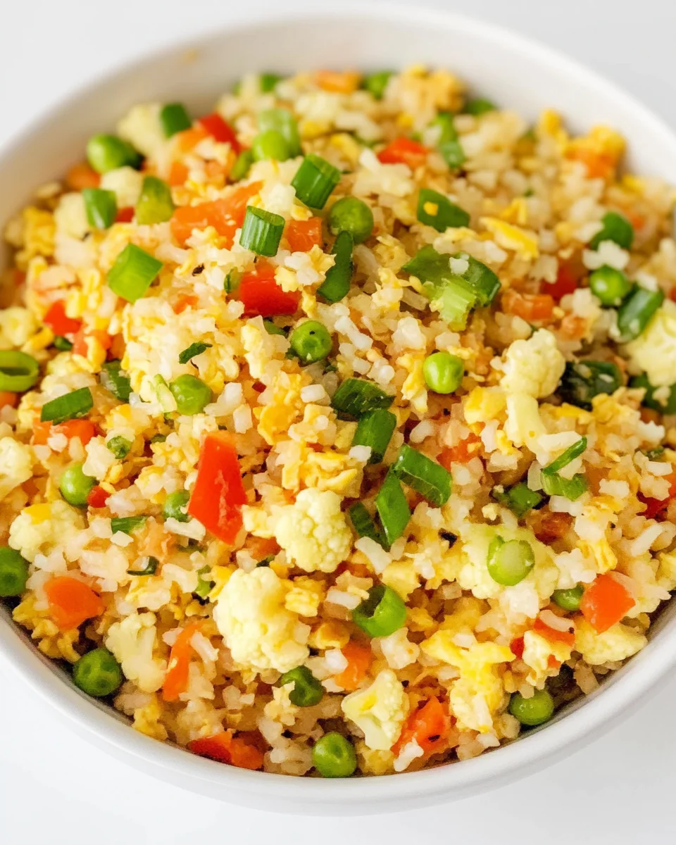 Cauliflower Fried Rice - steps