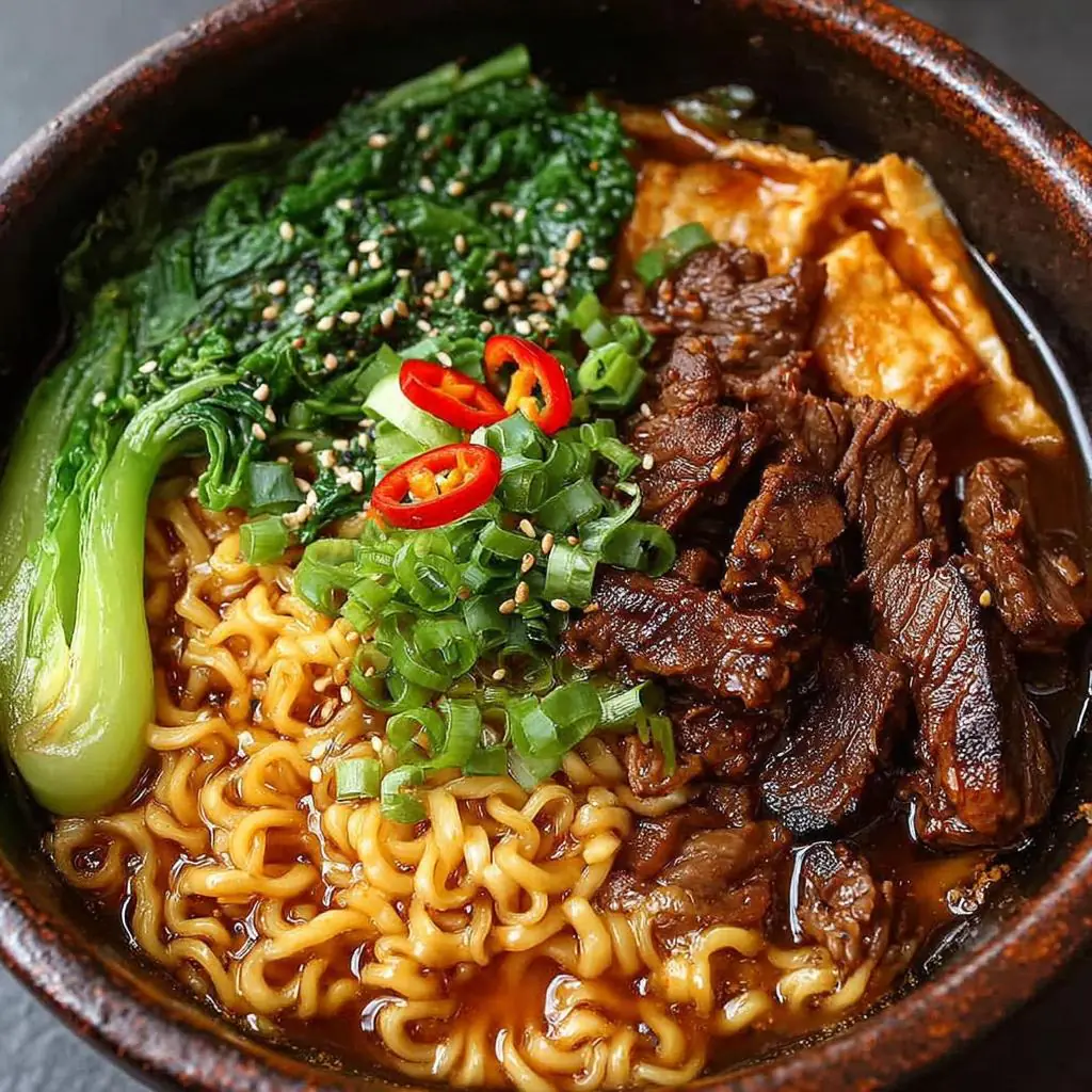 a serving of Korean Beef Noodles