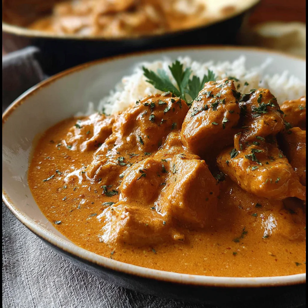 fresh ingredients for Butter Chicken