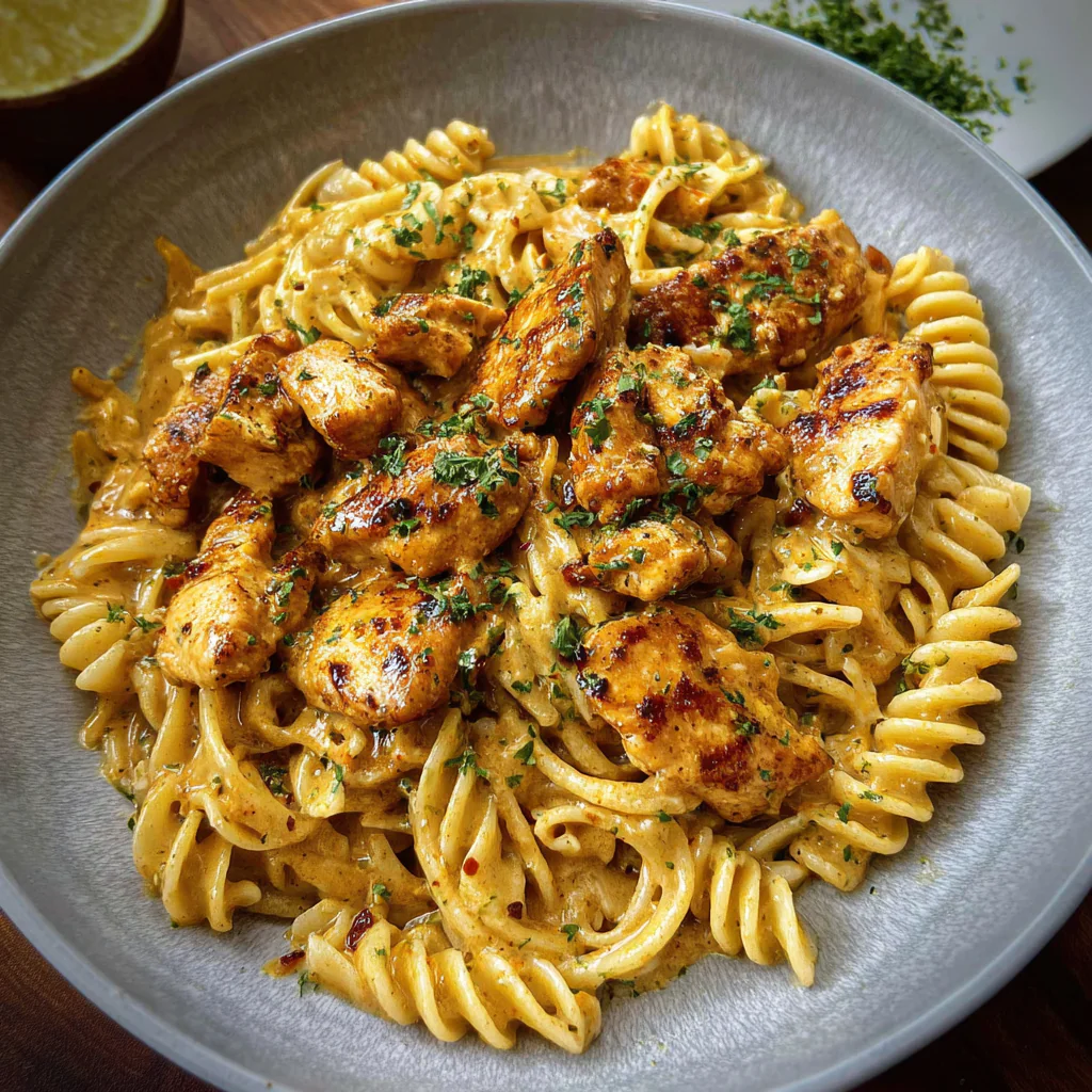fresh ingredients for Cowboy Butter Chicken Pasta