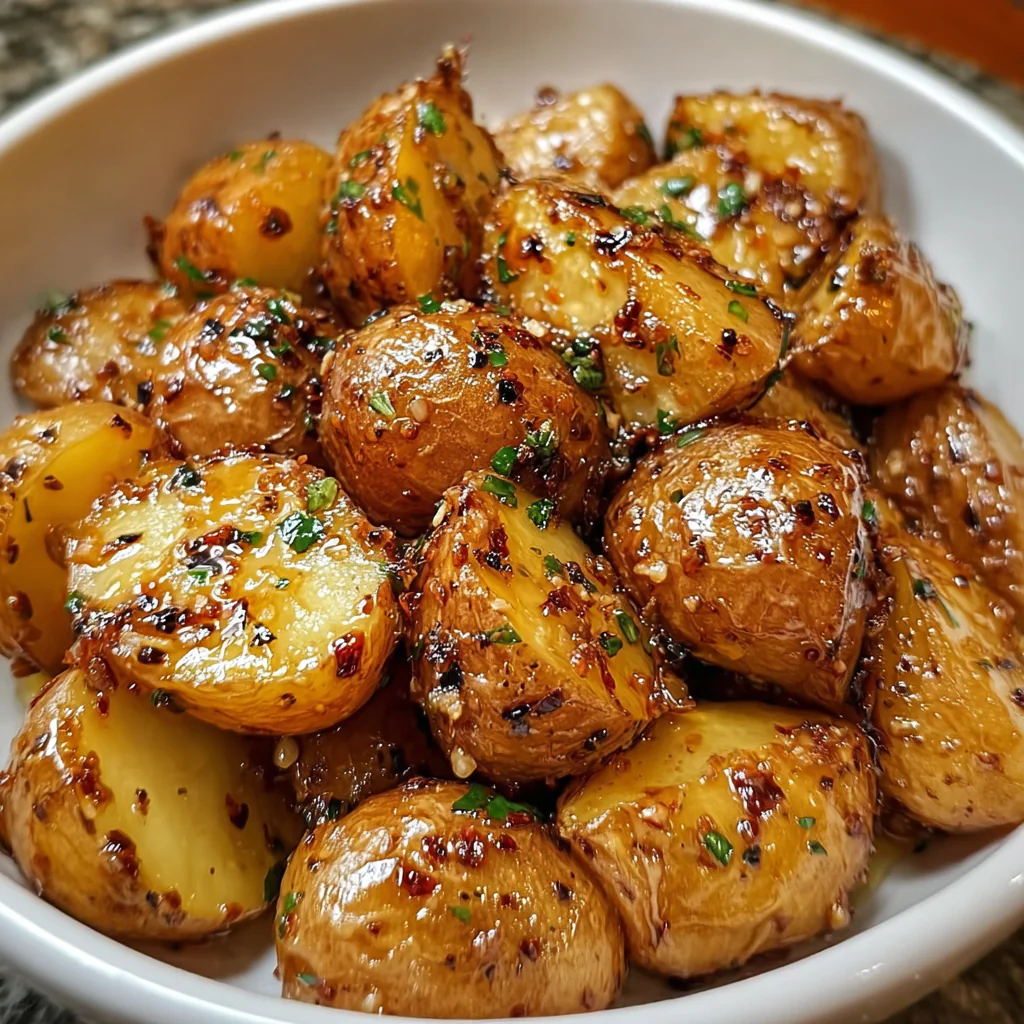 a serving of Garlic Butter Potatoes