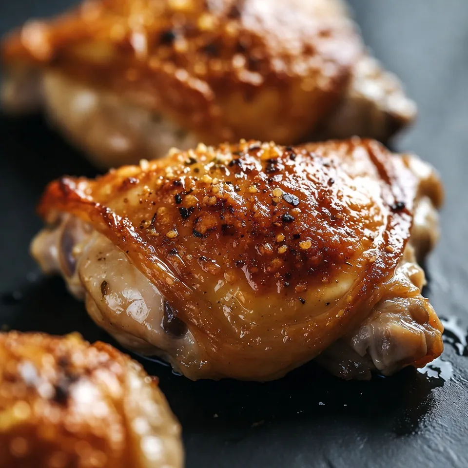 how to make Baked Chicken Thighs Crispy Skin Recipe step by step