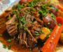 Slow Cooker Beef Pot Roast with Root Vegetables & Red Wine Gravy