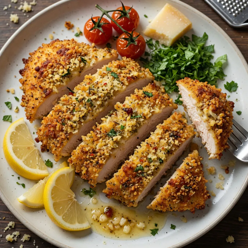 how to make Crusted Parmesan Chicken Recipe step by step