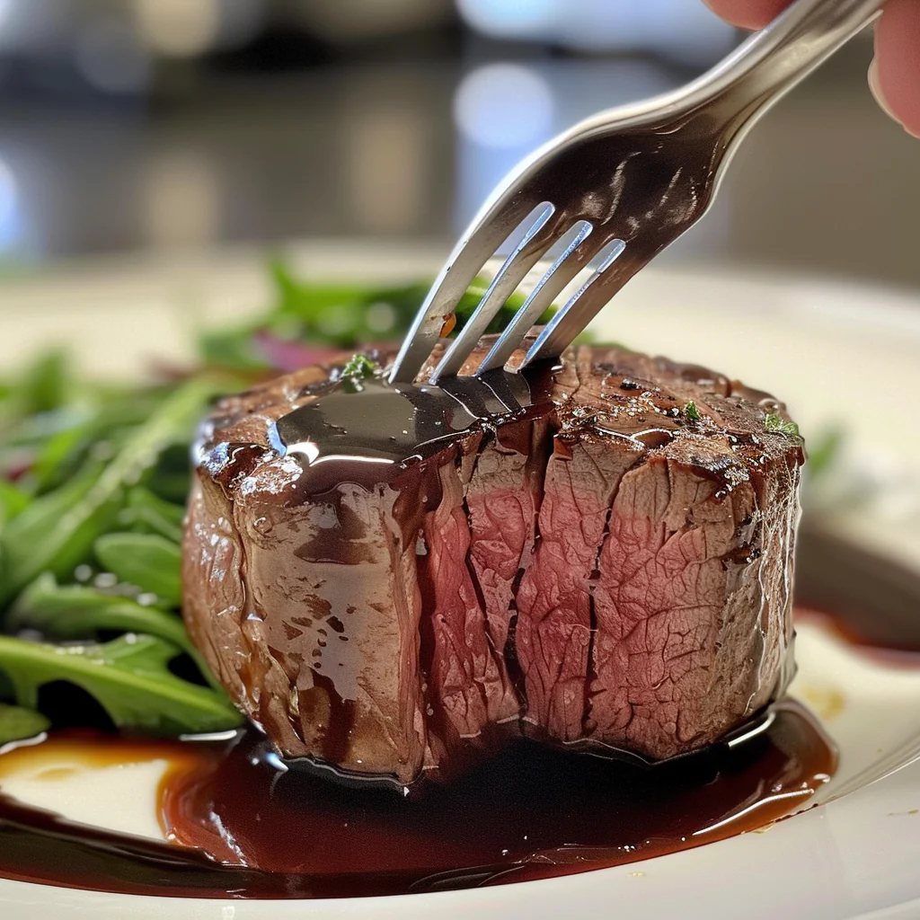 fresh ingredients for Juicy Garlic Herb Butter Beef Tenderloin Medallions With Balsamic Glaze For A Romantic Dinner