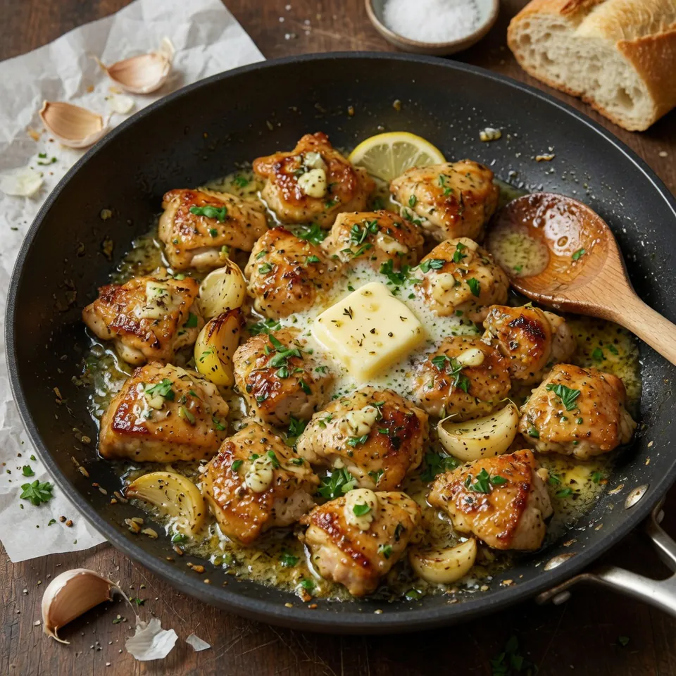 how to make 10-Minute Garlic Butter Chicken Bites Recipe step by step