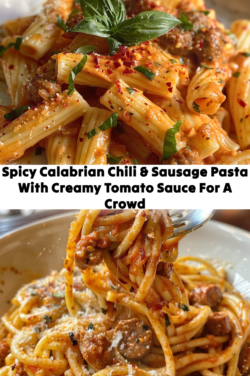 Spicy Calabrian Chili & Sausage Pasta: Easy Creamy Tomato Recipe