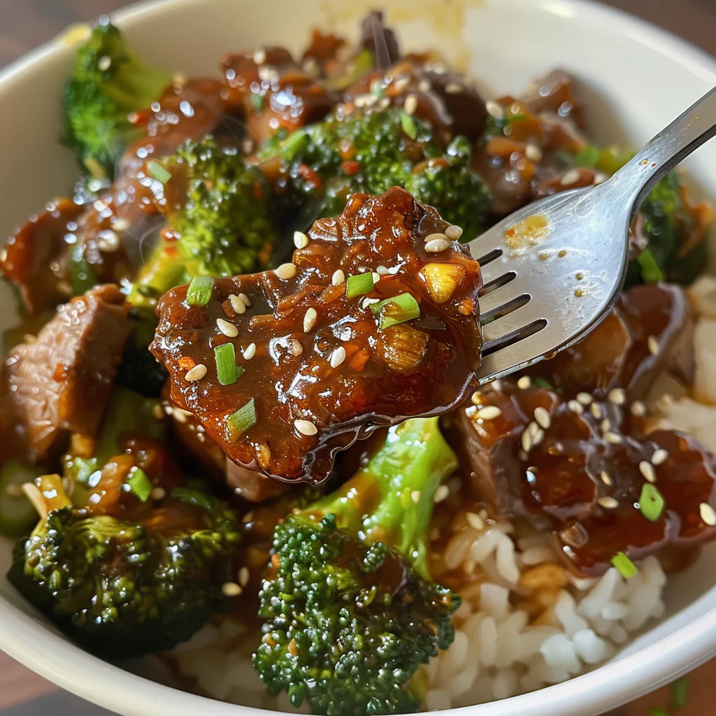 fresh ingredients for Spicy Gochujang Beef & Broccoli Stir-Fry With Sticky Rice: 30-Minute Dinner