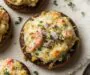 Crab Stuffed Mushrooms with Creamy Cheese & Herb Filling