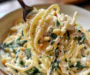 One-Pot Lemon Ricotta Pasta with Spinach & Pine Nuts