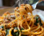 Spicy Calabrian Chili Pasta with Sausage & Spinach (One-Pot)