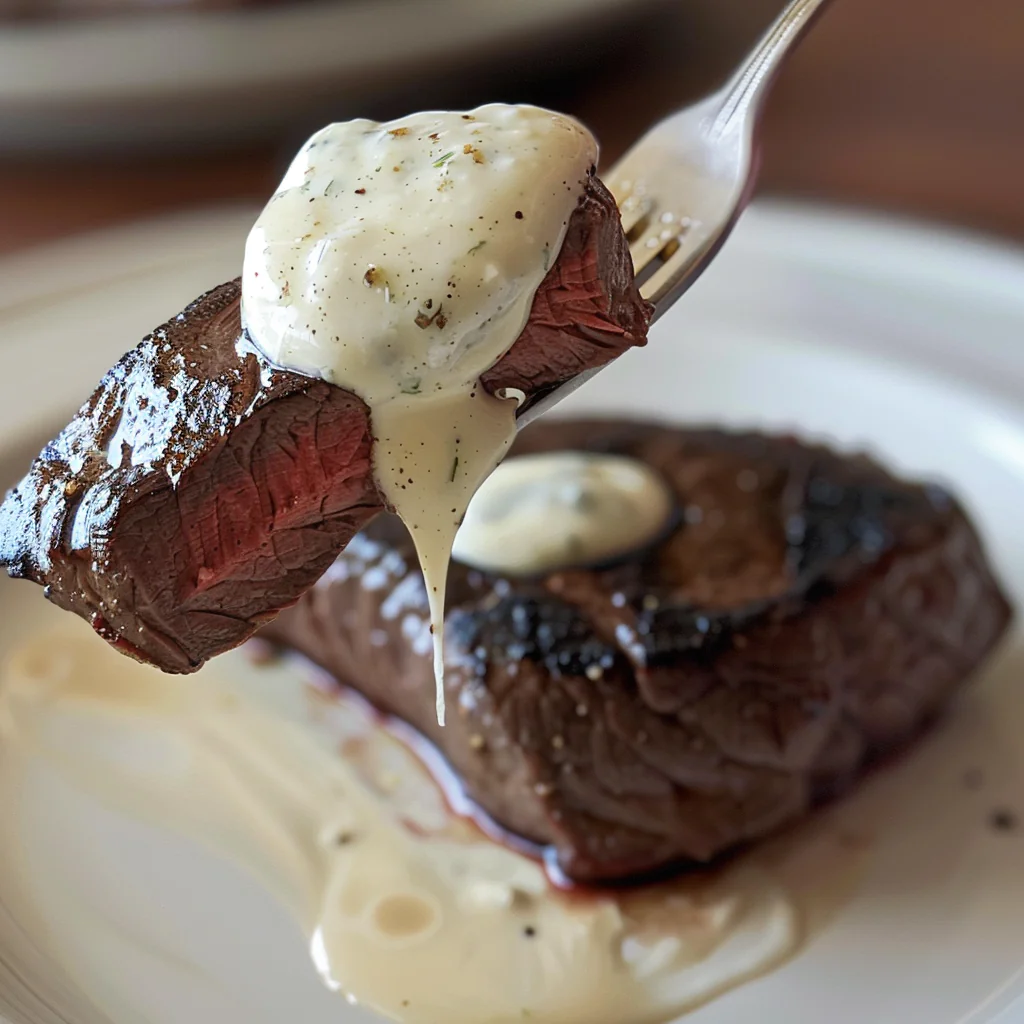 fresh ingredients for Juicy Garlic Butter Sirloin Steaks With Creamy Horseradish Sauce And Crispy Roasted Potatoes For A Romantic Dinner At Home