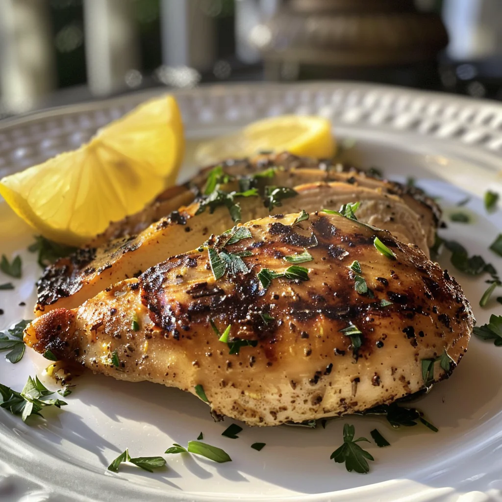 fresh ingredients for This Juicy Lemon Herb Grilled Chicken Changed Our Summer Dinners Forever