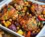 Sheet Pan Harissa Chicken & Chickpeas